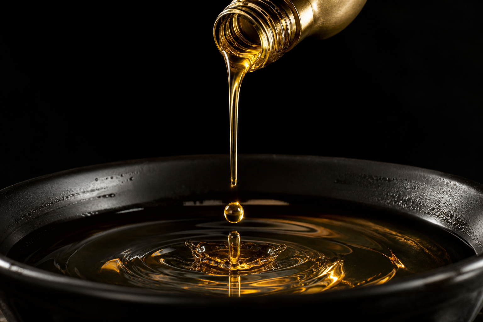 Slow oil pour onto skin under candlelight at Back Spa